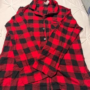 Unisex Christmas HolidayBuffalo Check Plaid Flannel Pajama Set